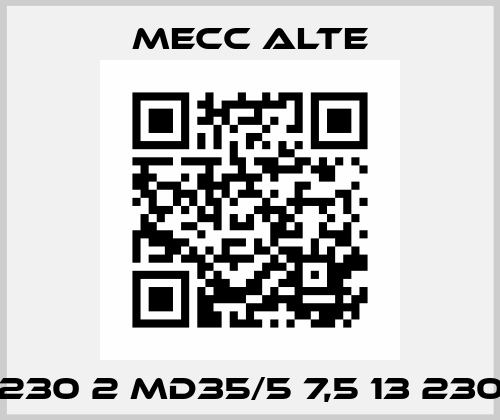S20F230 2 MD35/5 7,5 13 230-4 50 Mecc Alte