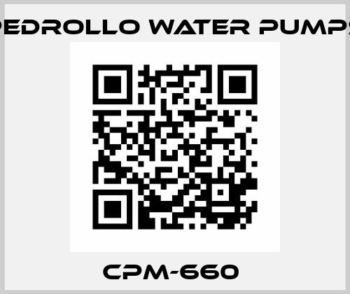 CPM-660  Pedrollo Water Pumps