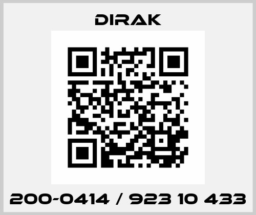 200-0414 / 923 10 433 Dirak