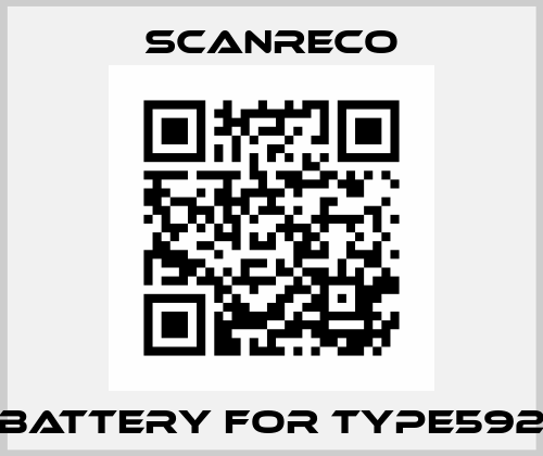 Battery for TYPE592 Scanreco