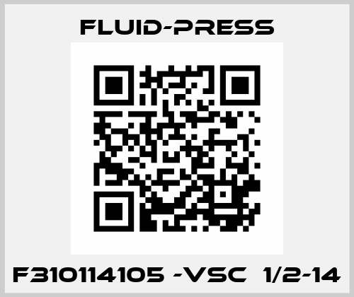 F310114105 -VSC  1/2-14 Fluid-Press