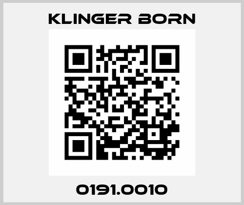 0191.0010 Klinger Born