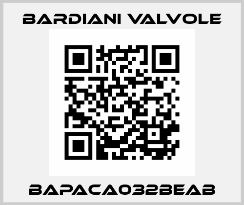 BAPACA032BEAB Bardiani Valvole