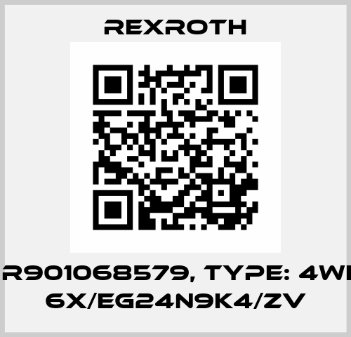P/N: R901068579, Type: 4WE 6 J 6X/EG24N9K4/ZV Rexroth