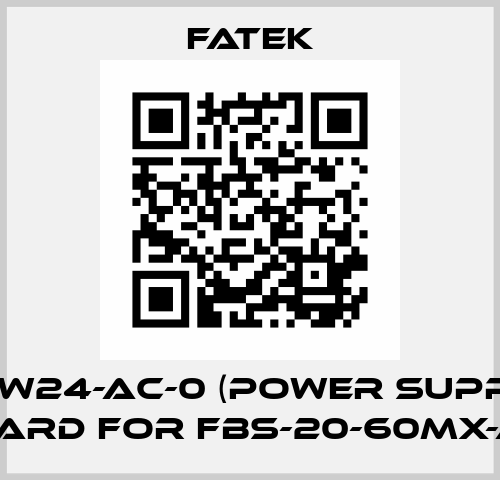 SPW24-AC-0 (Power supply board for FBs-20-60Mx-AC) Fatek