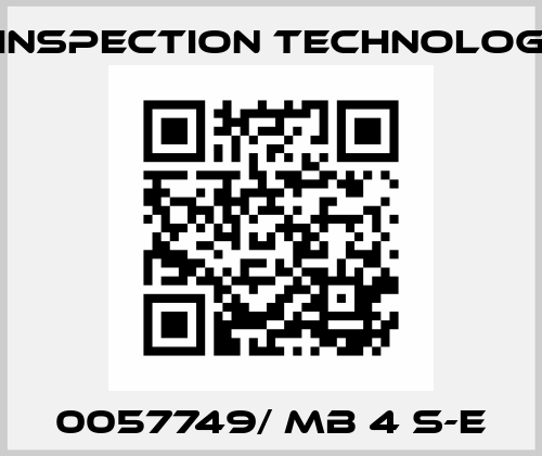 0057749/ MB 4 S-E GE Inspection Technologies