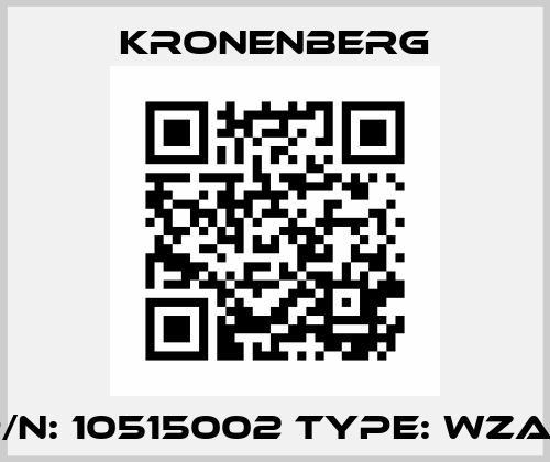 P/N: 10515002 Type: WZA11 Kronenberg
