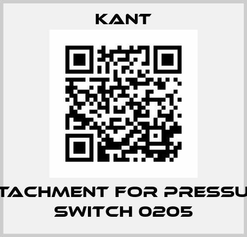 Attachment for pressure switch 0205 KANT