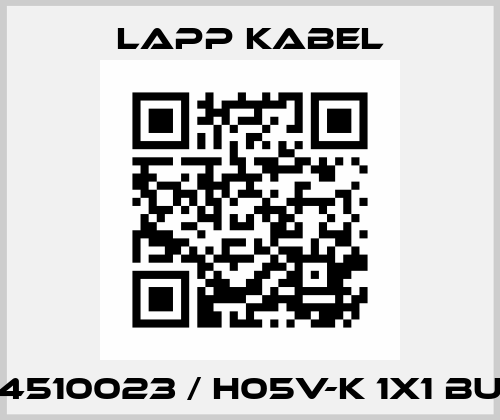 4510023 / H05V-K 1X1 BU Lapp Kabel