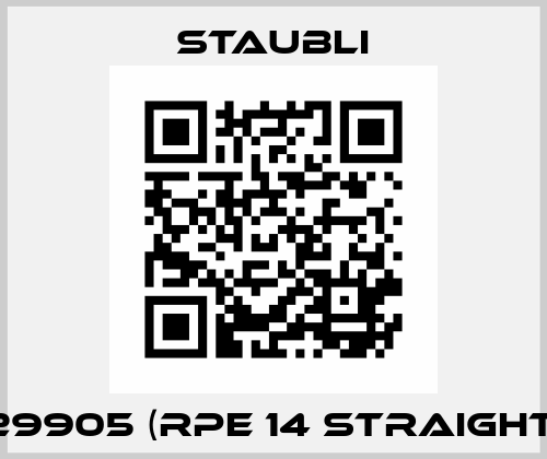 N00729905 (RPE 14 straight exit) Staubli