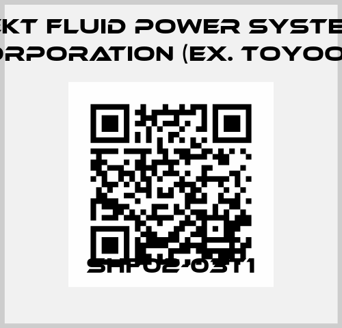 SHF02-03T1 JTEKT FLUID POWER SYSTEMS CORPORATION (ex. Toyooki)