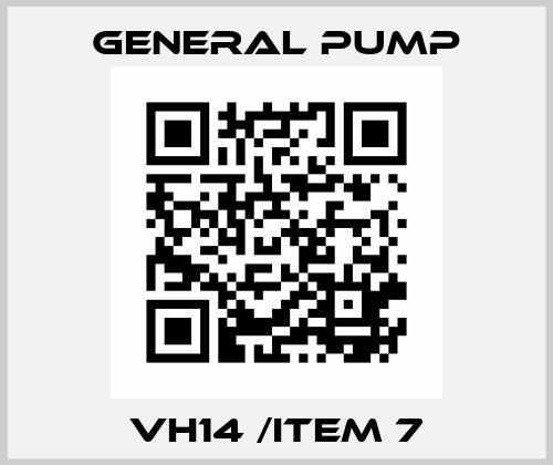 VH14 /item 7 General Pump
