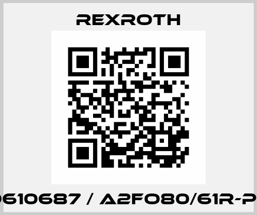 R909610687 / A2FO80/61R-PBB05 Rexroth