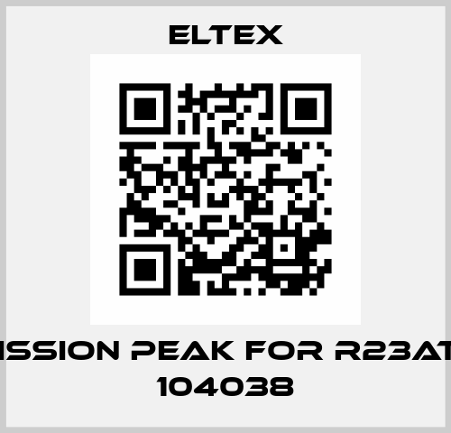 Emission peak for R23ATR / 104038 Eltex