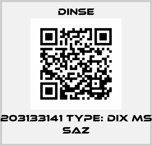 P/N: 6203133141 Type: DIX MSZ 330 SAZ Dinse
