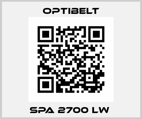 SPA 2700 LW  Optibelt