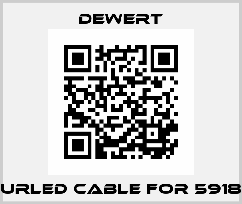 curled cable for 59183 DEWERT