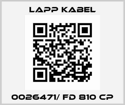 0026471/ FD 810 CP Lapp Kabel