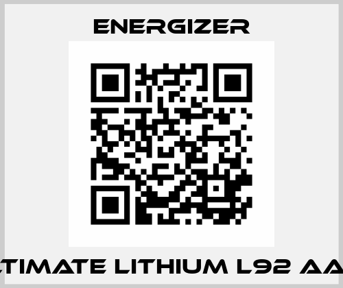 Ultimate Lithium L92 AAA  Energizer