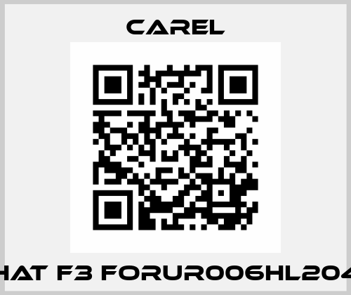hat F3 forUR006HL204 Carel
