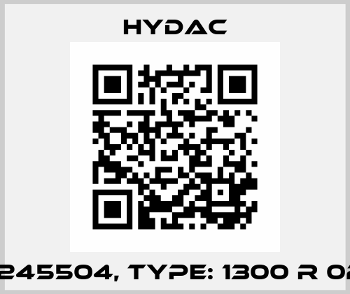 p/n: 245504, Type: 1300 R 025 W Hydac