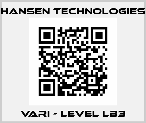 Vari - Level LB3 HANSEN TECHNOLOGIES