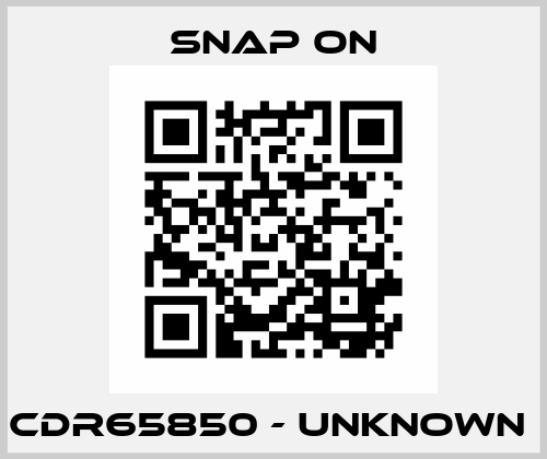 CDR65850 - unknown  Snap on