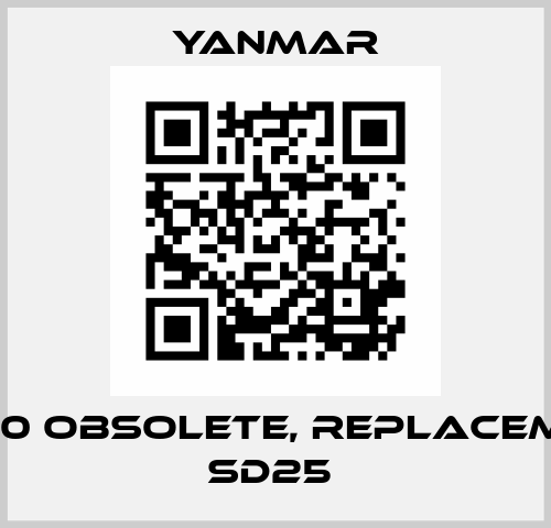 SD 20 obsolete, replacement SD25  Yanmar