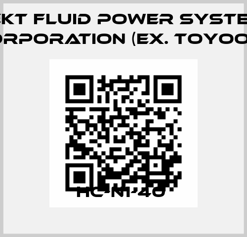 HC-N1-40  JTEKT FLUID POWER SYSTEMS CORPORATION (ex. Toyooki)