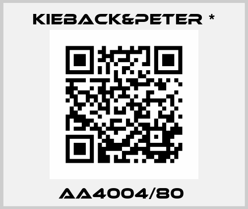 AA4004/80  Kieback&Peter *