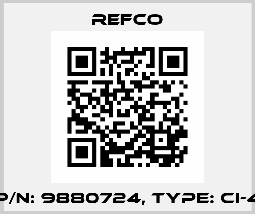 p/n: 9880724, Type: CI-4 Refco