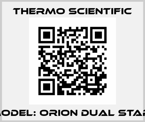 Model: Orion Dual Star  Thermo Scientific