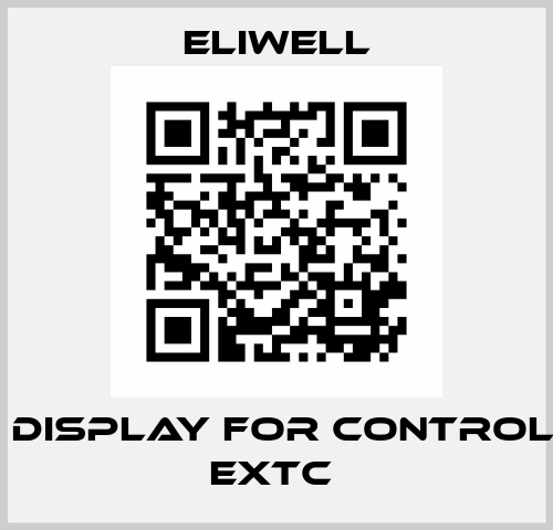 LCD Display for controller Extc  Eliwell