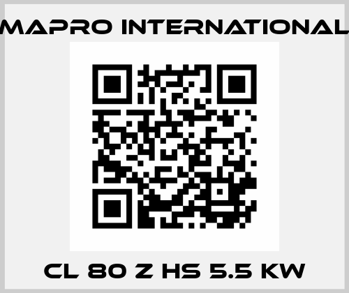CL 80 Z HS 5.5 kW MAPRO International