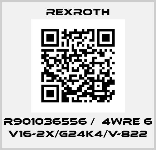 R901036556 /  4WRE 6 V16-2X/G24K4/V-822 Rexroth
