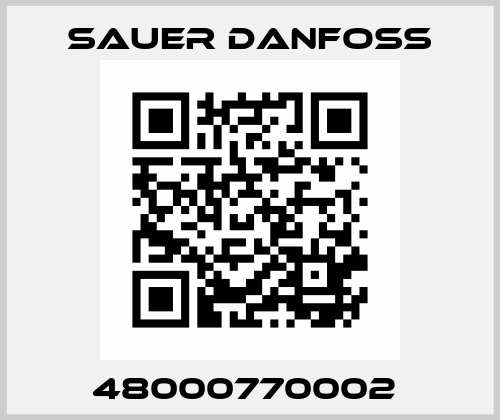 48000770002  Sauer Danfoss