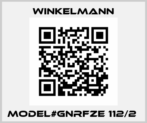 Model#GNRFZE 112/2  Winkelmann