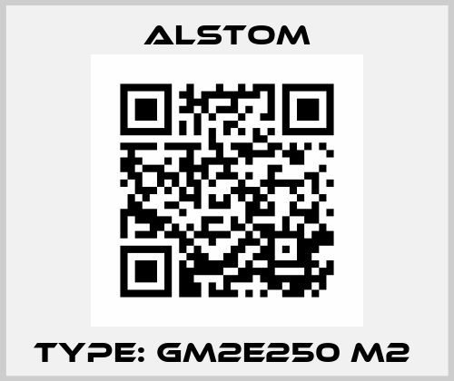 Type: GM2E250 M2  Alstom