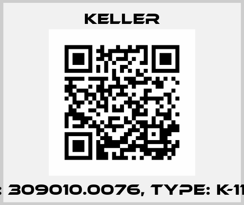 P/N: 309010.0076, Type: K-114-B Keller