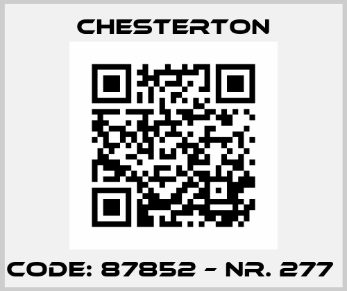 Code: 87852 – NR. 277  Chesterton