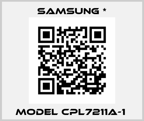 MODEL CPL7211A-1  Samsung *
