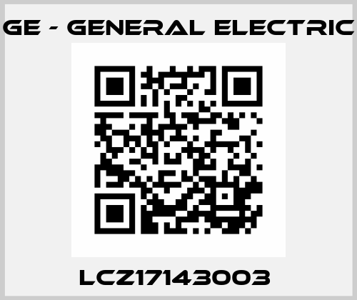  LCZ17143003  GE - General Electric
