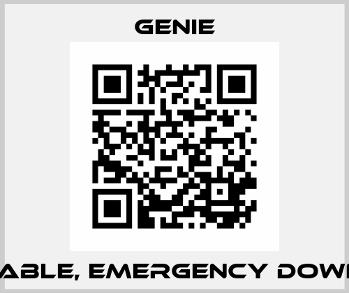 Cable, Emergency Down  Genie