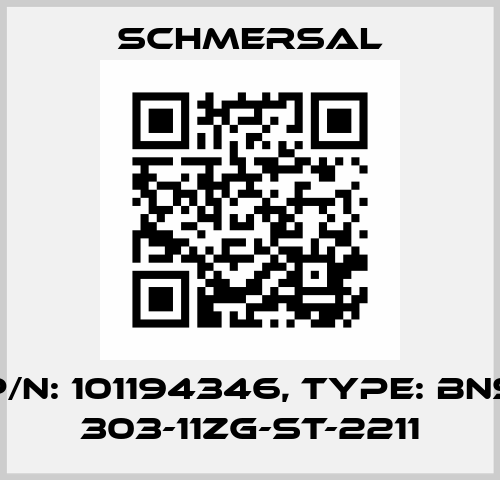 p/n: 101194346, Type: BNS 303-11ZG-ST-2211 Schmersal