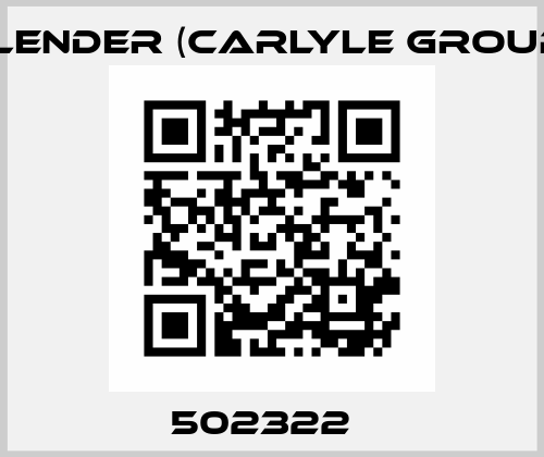 502322   Flender (Carlyle Group)
