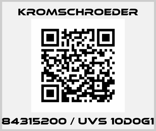 84315200 / UVS 10D0G1 Kromschroeder