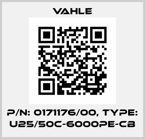 P/n: 0171176/00, Type: U25/50C-6000PE-CB Vahle