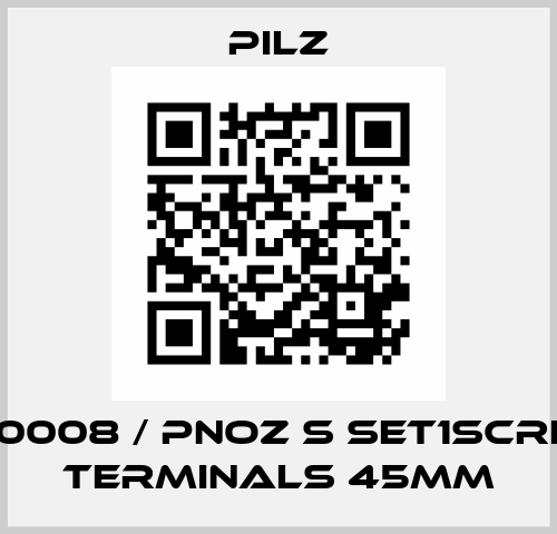 750008 / PNOZ s Set1screw terminals 45mm Pilz