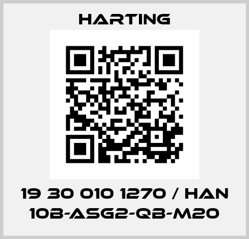 19 30 010 1270 / Han 10B-asg2-QB-M20 Harting