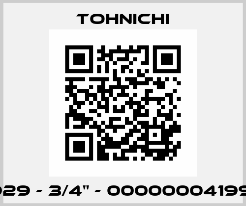 2929 - 3/4" - 000000041992  Tohnichi